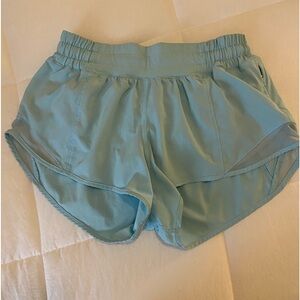 Lululemon Hotty hot shorts 2.5”, teal blue